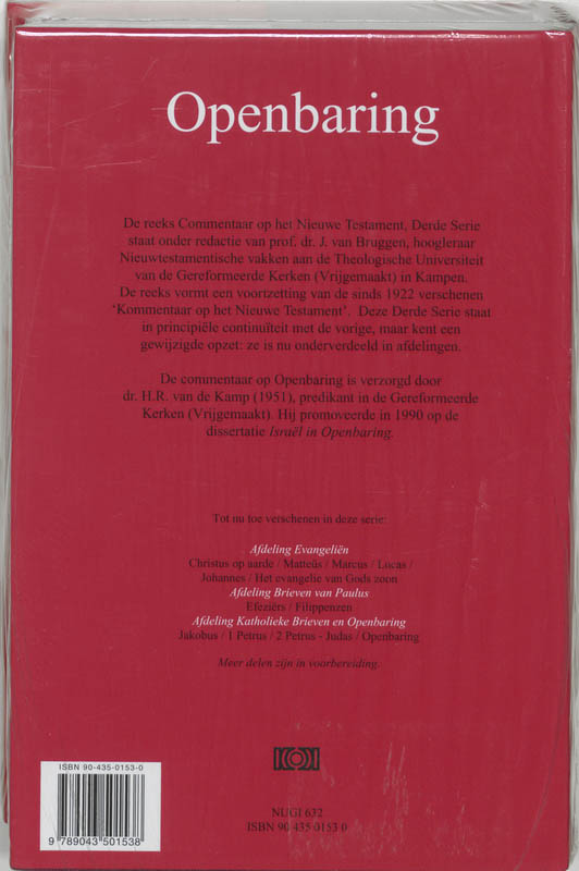 Productafbeelding: achterkant van Openbaring