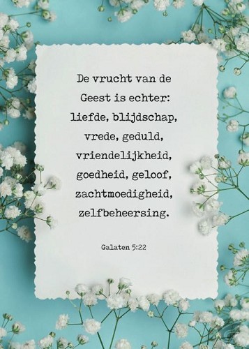 Productafbeelding: voorkant van Kaart vrucht van de Geest