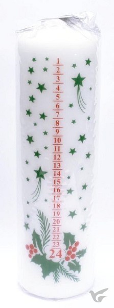 Productafbeelding: voorkant van Stompkaars 60/200 advent