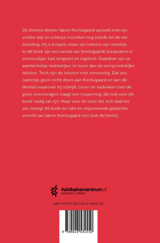 Productafbeelding: achterkant van Kierkegaard in gewone taal