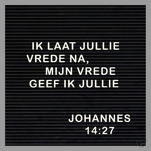Productafbeelding: voorkant van Kaart Mijn vrede geef ik u