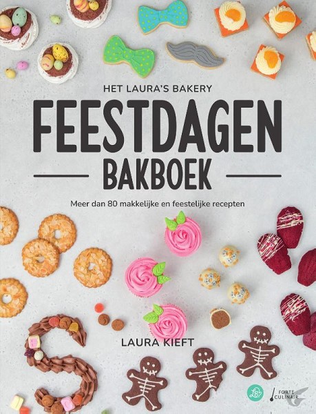 Productafbeelding: voorkant van Laura's Bakery Feestdagen Bakboek