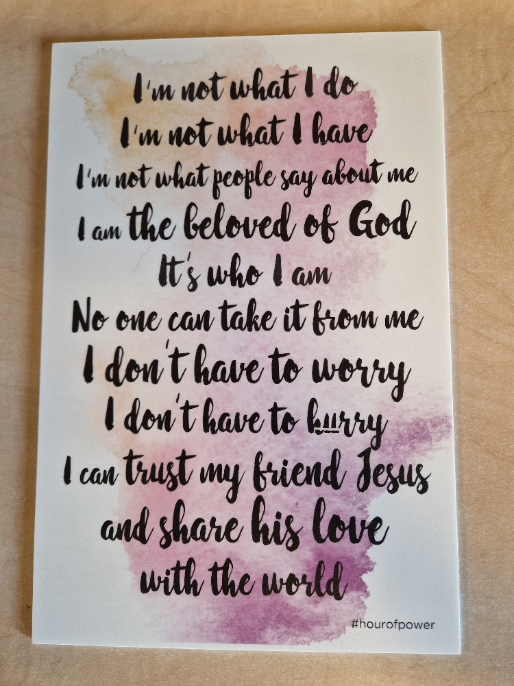 Productafbeelding: voorkant van Cadeaubord the beloved of God