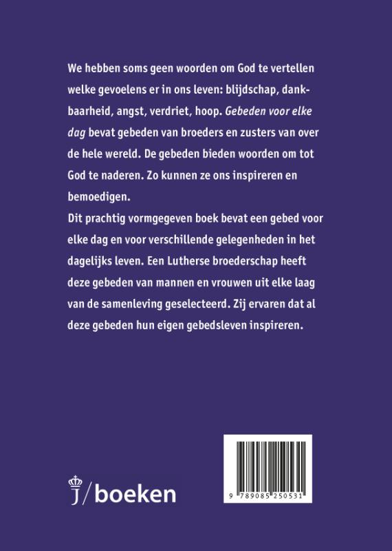 Productafbeelding: achterkant van Gebeden voor elke dag