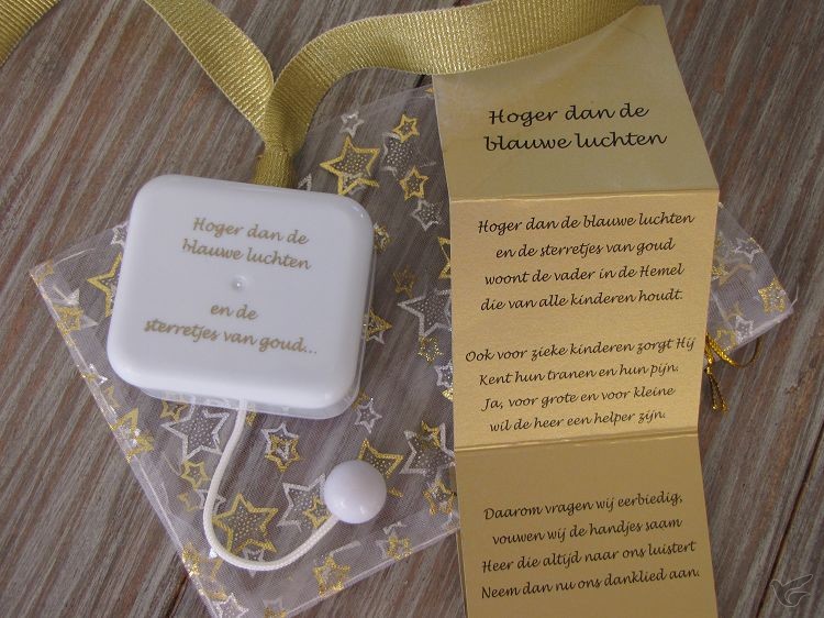 Productafbeelding: voorkant van Muziekdoosje GOUD hoger dan de blauwe