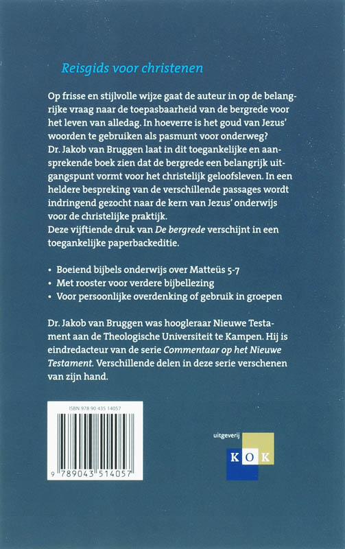 Productafbeelding: achterkant van De Bergrede