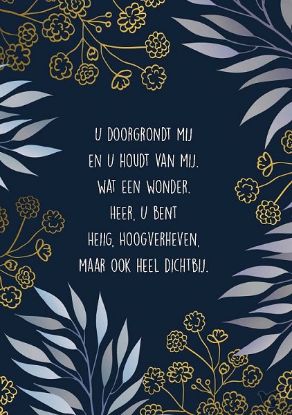 Productafbeelding: voorkant van Wenskaart U doorgrondt mij en U houdt