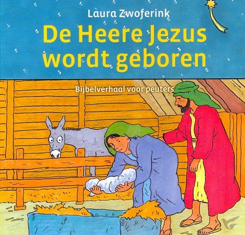 Productafbeelding: voorkant van Heere Jezus wordt geboren kartonboek