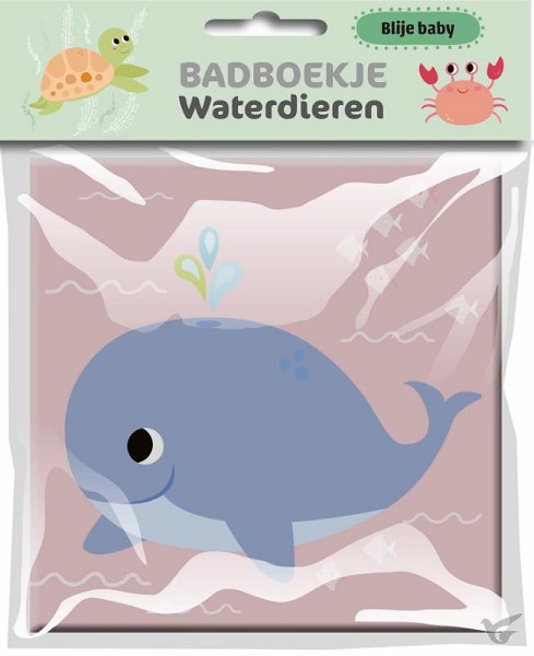 Productafbeelding: voorkant van Blije baby waterdieren badboekje