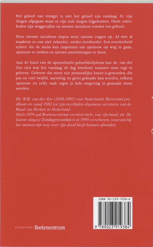 Productafbeelding: achterkant van Opnieuw geloven
