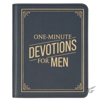 Productafbeelding: voorkant van One-Minute Devotions for Men Faux Leathe