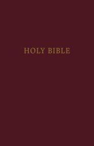 Productafbeelding: voorkant van Pew Bible -Large Print - Burgundy