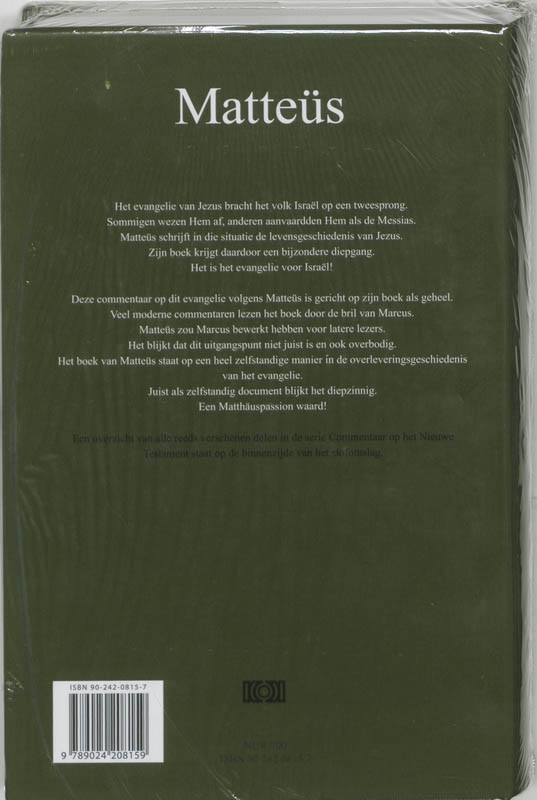 Productafbeelding: achterkant van Matteus
