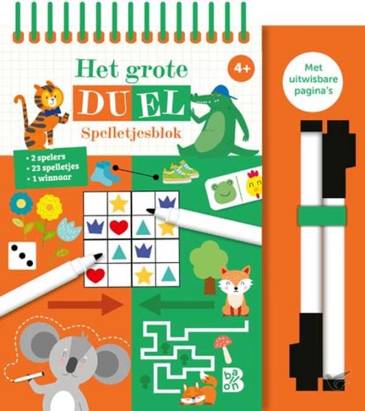 Productafbeelding: voorkant van Grote duel spelletjesblok 4+