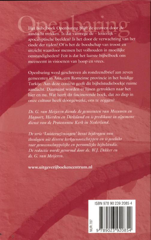 Productafbeelding: achterkant van Openbaring