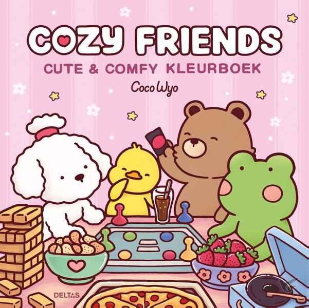 Productafbeelding: voorkant van Cozy Friends Cute & Comfy kleurboek Coco