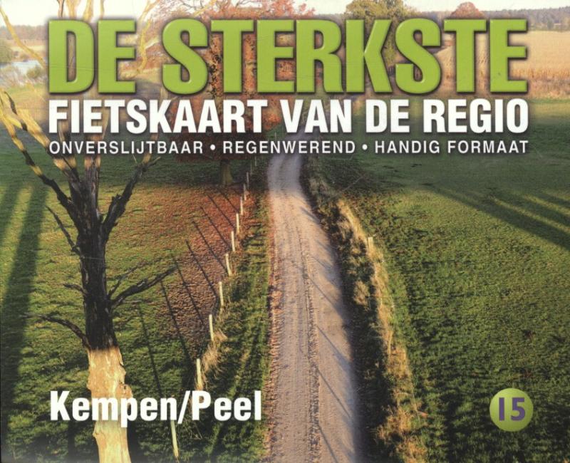 Productafbeelding: voorkant van De sterkste fietskaart van de regio Kempen en Peel