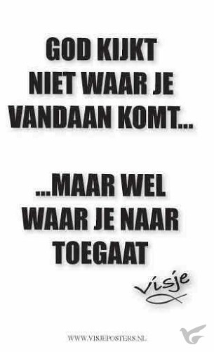 Productafbeelding: voorkant van Minikaart visje God kijkt niet waar je