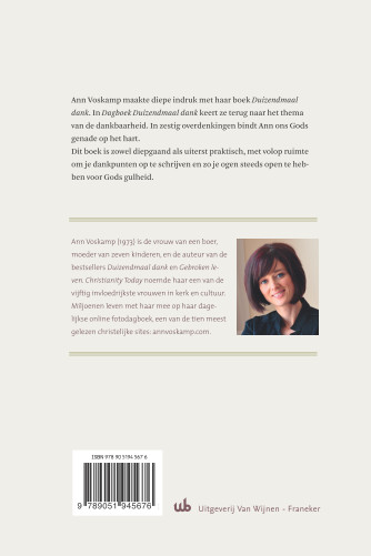 Productafbeelding: achterkant van Dagboek duizendmaal dank