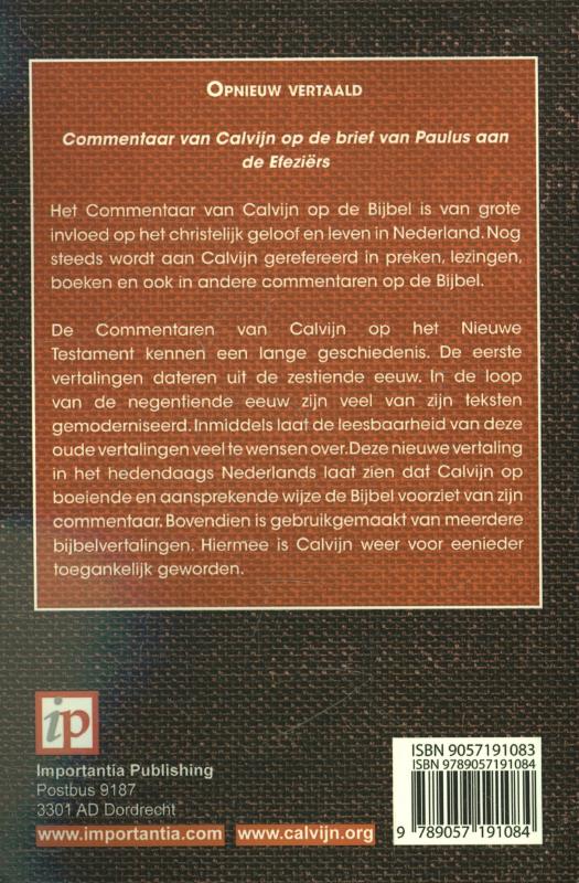 Productafbeelding: achterkant van De brief van Paulus aan De Efeziërs