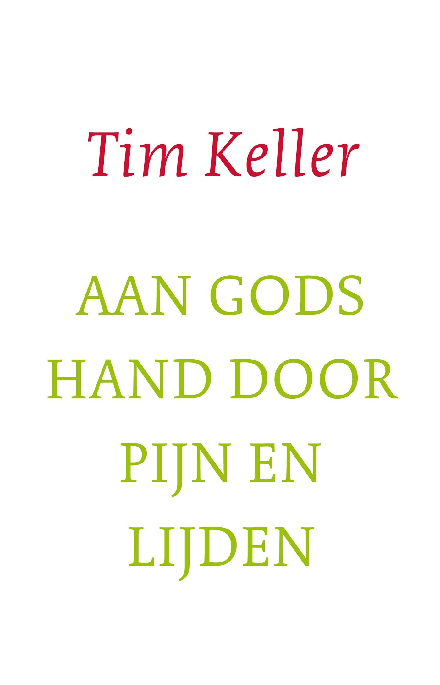 Productafbeelding: voorkant van Aan Gods hand door pijn en lijden
