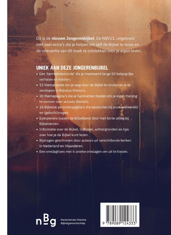 Productafbeelding: achterkant van NBV21 Jongerenbijbel
