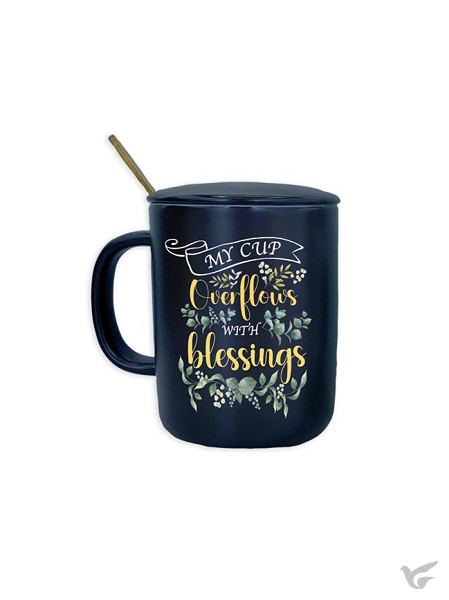 Productafbeelding: voorkant van Mug ceramic cover/spoon