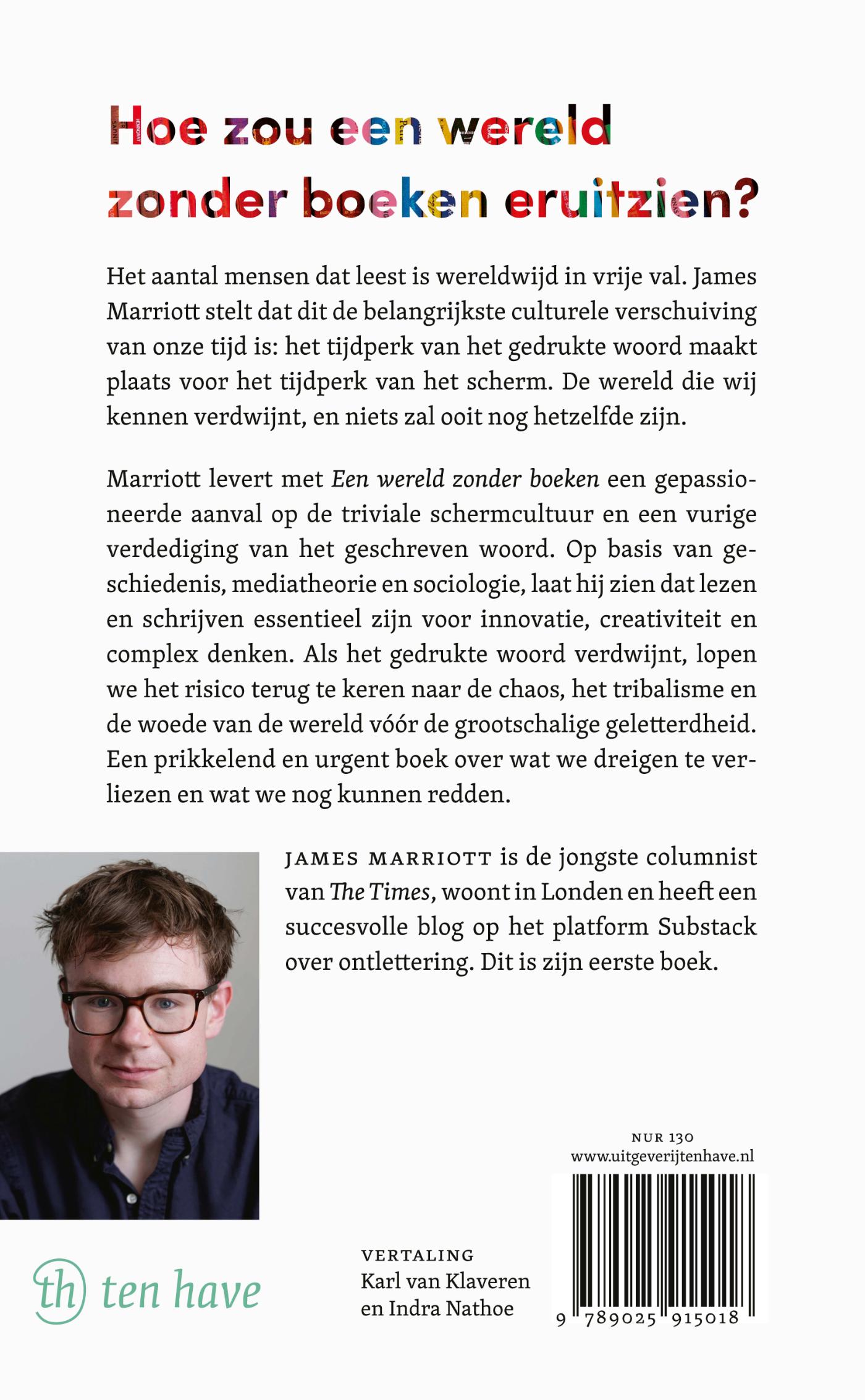 Productafbeelding: achterkant van Een wereld zonder boeken