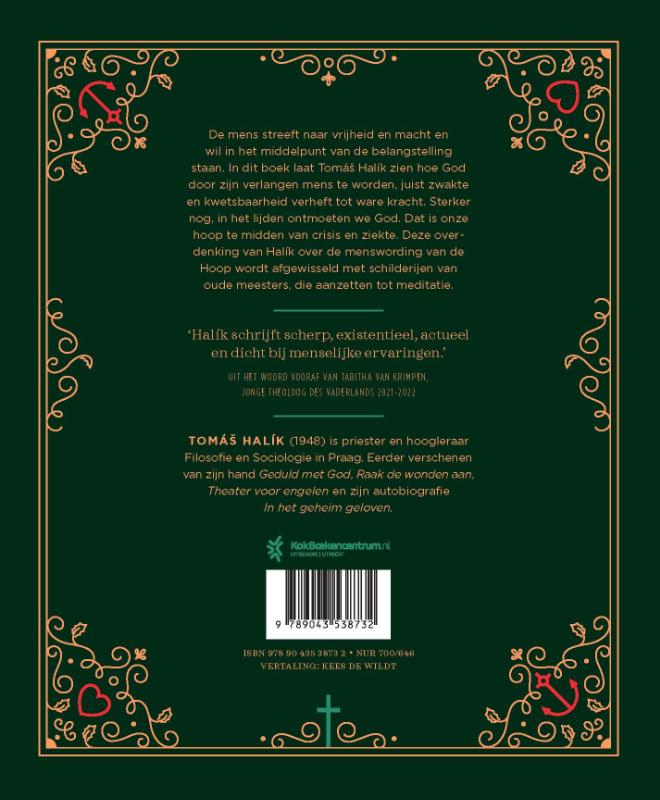 Productafbeelding: achterkant van Omdat God ernaar verlangt mens te zijn