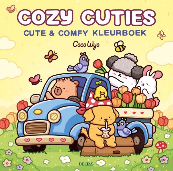 Productafbeelding: voorkant van Cute & Comfy kleurboek Coco Wyo