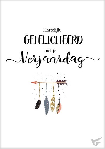 Productafbeelding: voorkant van Kaart hartelijk gefeliciteerd