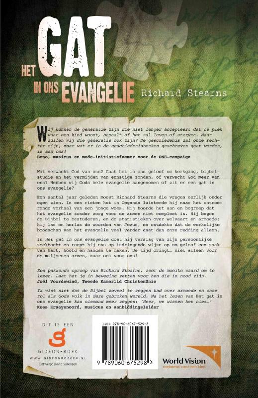 Productafbeelding: achterkant van Het gat in ons evangelie