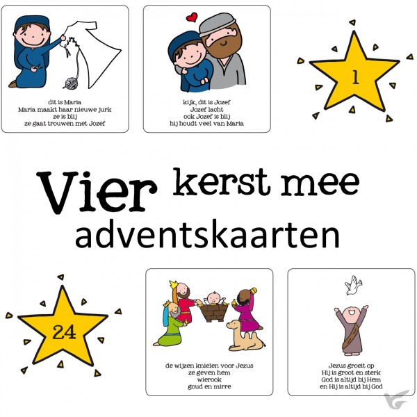 Productafbeelding: voorkant van Adventskaarten