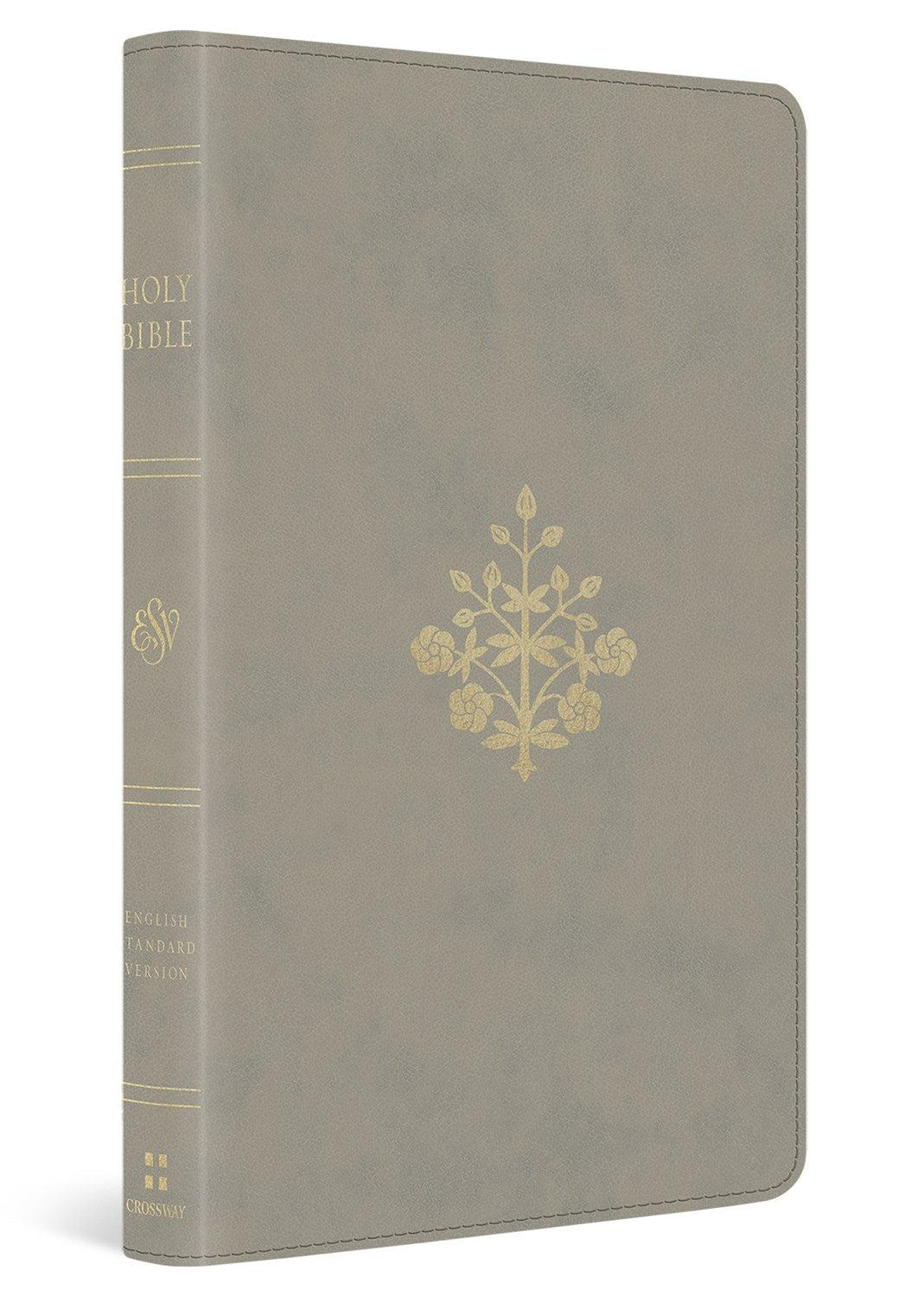 Productafbeelding: voorkant van ESV Thinline Bible-Stone  Branch Design TruTone