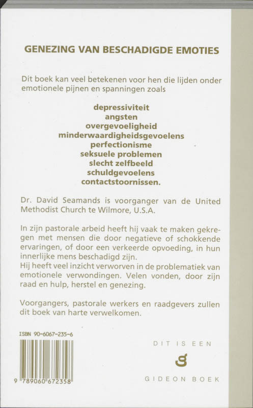 Productafbeelding: achterkant van Genezing van beschadigde emoties