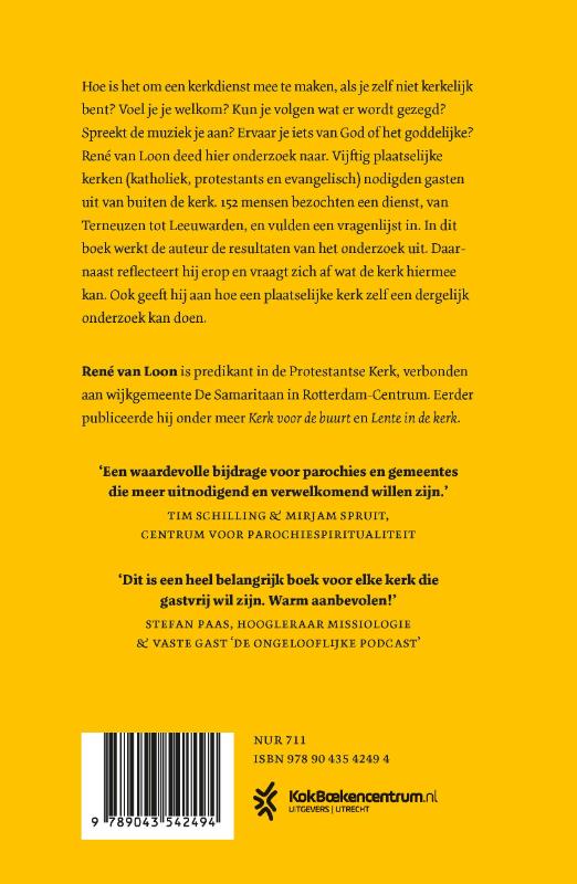 Productafbeelding: achterkant van Te gast in de kerk