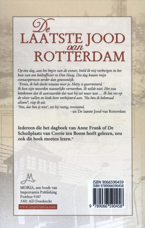 Productafbeelding: achterkant van De laatste Jood van Rotterdam