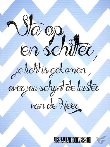 Productafbeelding: voorkant van Kaart sta op en schitter