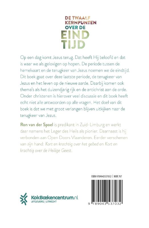 Productafbeelding: achterkant van Kort en krachtig over de eindtijd