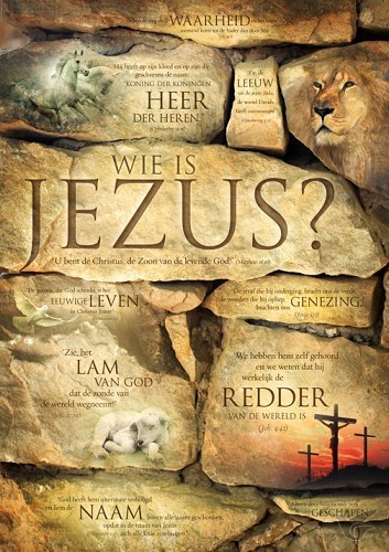 Productafbeelding: voorkant van Poster A3 wie is Jezus