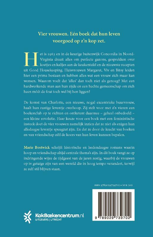 Productafbeelding: achterkant van De boekenclub voor dwarse huisvrouwen