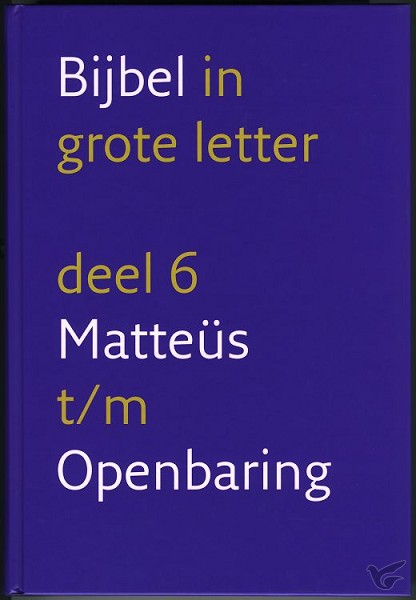 Productafbeelding: voorkant van Grote letterbijbel nbv 6 nieuwe testamen