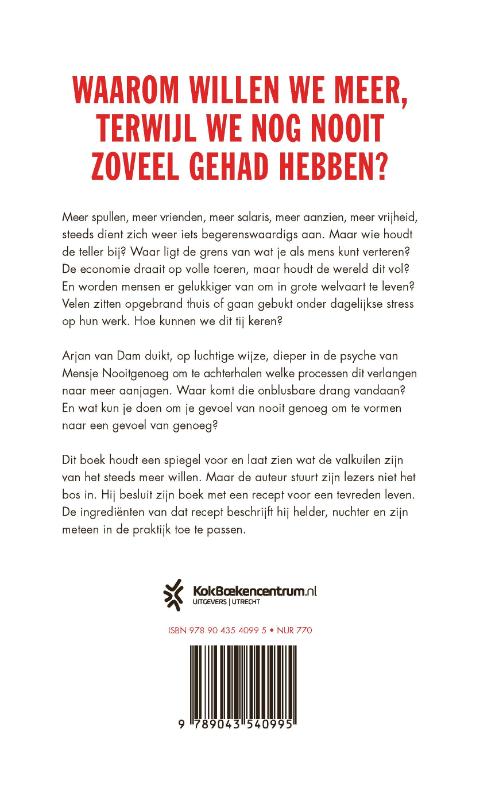 Productafbeelding: achterkant van Gevangen in nooit genoeg