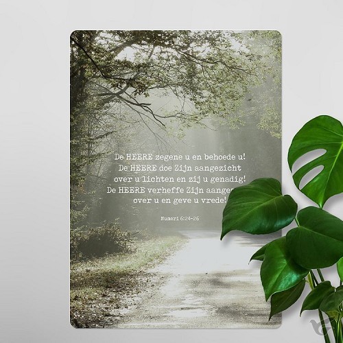 Productafbeelding: voorkant van Interieurbord A4 Zegenbede