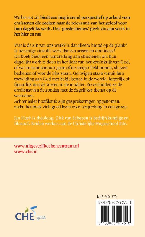 Productafbeelding: achterkant van Werken met zin