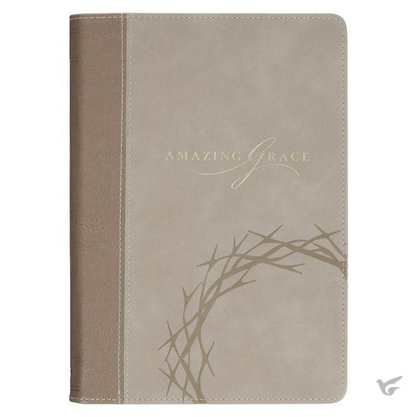 Productafbeelding: voorkant van Amazing Grace Isa. 53:5 Journal Classic Taupe