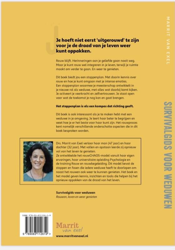 Productafbeelding: achterkant van Survivalgids voor weduwen