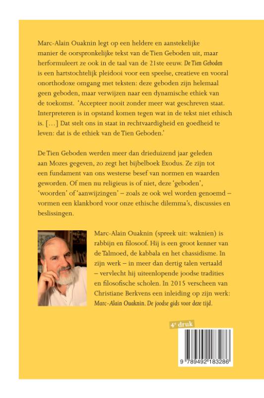 Productafbeelding: achterkant van De Tien Geboden