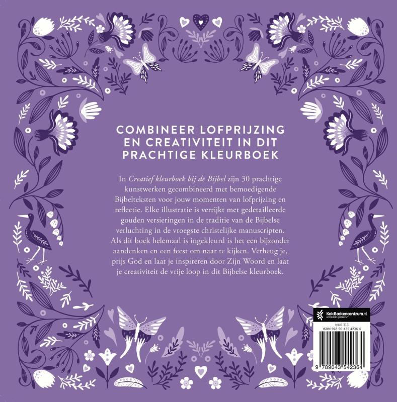 Productafbeelding: achterkant van Creatief kleurboek bij de Bijbel