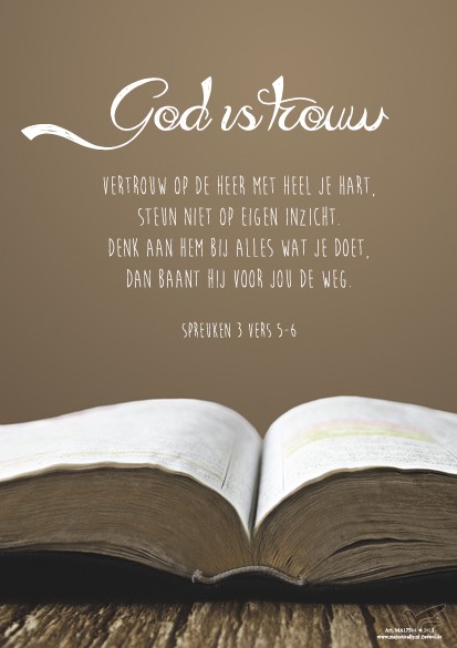 Productafbeelding: voorkant van Viltbord God is trouw